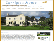 Tablet Screenshot of carrigleahouse.com